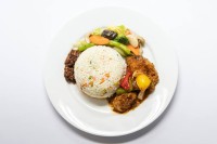 এগ রাইস+ চাইনিস ভেজিটেবল + গ্রিন সালাদ+চিকেন মাসালা